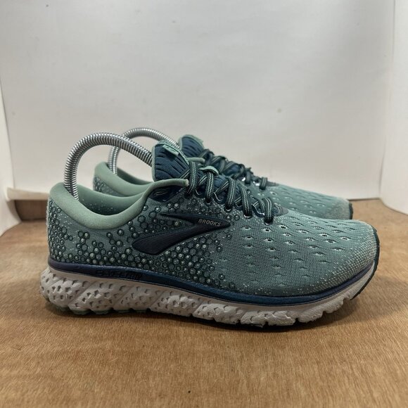 Brooks Shoes - Brooks Glycerin 17 Women Size 8 Green Running Shoes Sneakers
